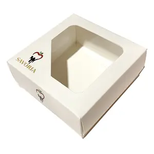 Emballages alimentaires Coffret gateau packing clear window cake dessert box packaging boxes for food and pastries