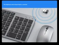 Ensemble clavier et souris sans fil K933 pour ordinateur portable, clavier rétroéclairé mat infrarouge, travail de bureau, frappe silencieuse, modèle rechargeable