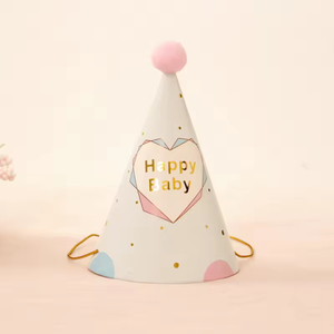 Birthday Cap Baby Kids Adult Birthday Party <b>Supplies</b> Party Hairball Birthday Paper Hat <b>Cake</b> Cap - Product Image 2