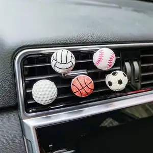 Mini Car Air Freshener Perfume Clip Basketball Football Volleyball Baseball Pattern Air Freshener