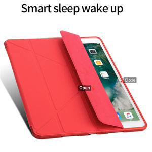Étui personnalisé PINJING pour <span class=keywords><strong>iPad</strong></span> Air 2 et <span class=keywords><strong>iPad</strong></span> 10.2, clavier intelligent en PU+TPU, support pliable, étui de protection écologique - Product Image 3