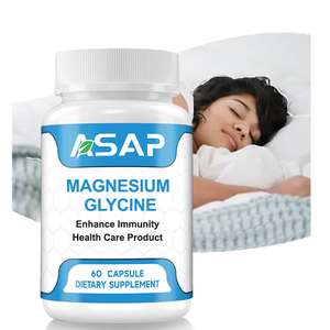 Píldoras de etiqueta privada Glicinato de magnesio y <span class=keywords><strong>zinc</strong></span> 500mg 400mg Cápsulas de glicinato de magnesio - Product Image 1