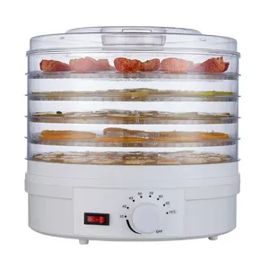 28Cm 5 Khay Điện Nhựa Trái Cây Máy Sấy/Thực Phẩm Dehydrator Để Sử Dụng Nhà, Điều Chỉnh Nhiệt Độ Trái Cây Và Rau Máy Sấy