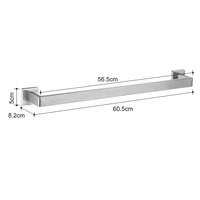 Ensemble d'accessoires de salle de bain en acier inoxydable écologique à fixer au mur, 5 pièces, pour la maison et les hôtels