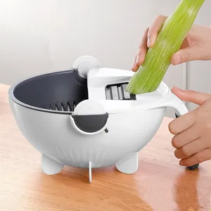 Multifunction Manual <b>Vegetable</b> & <b>Fruit</b> Cutting <b>Tool</b> 7 in 1 Magic Kitchen Grater Cutting Draining Basket Slicer Kitchen <b>Tool</b> - Product Image 6