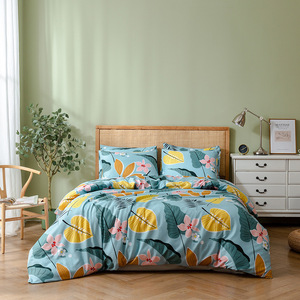 Ensemble <span class=keywords><strong>de</strong></span> literie trois pièces transfrontalier, imprimé, en microfibre brossée, best-seller aux États-Unis, moderne - Product Image 4