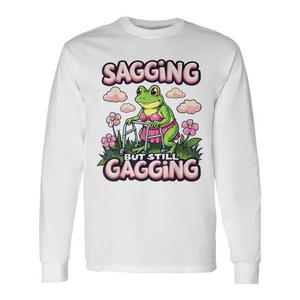 T-shirt à Humour Adulte Décalé, Manches Longues, Effet Déchiré et Amusant, Idéal pour Promotions Thème Humour - Product Image 1