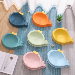 Bol pour chat et chien en matériau PP, anti-renversement, forme arrondie, fournitures d'alimentation pour animaux de compagnie - Product Image 1