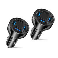 4IN1 3.1A chargeur USB de voiture à charge rapide adaptateur de téléphone USB 4 ports allume-cigare universel pour iPhone Samsung