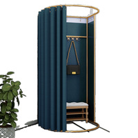 Rideaux d'entrée pour magasins de vêtements/centres commerciaux, cabines d'essayage, vestiaires mobiles simples, étagères de présentation temporaires et amovibles