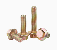 M5 M6 M8 M10 M12 M14Jaune Laiton Rouge Cuivre Nickel Étamé Hexagone Bride Boulon DIN6921