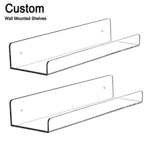 Estantes flotantes acrílicos <span class=keywords><strong>para</strong></span> pared, organizador de exhibición Invisible montado en la pared, repisa de libro - Product Image 1