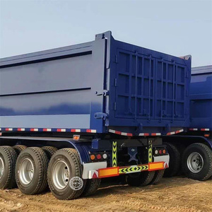 Vente directe de Chine Semi-remorques benne basculante hydraulique en forme de U, 3 ou 4 essieux, pour le <span class=keywords><strong>transport</strong></span> de sable, capacité 40 m³ et 50-100 tonnes, à vendre - Product Image 4