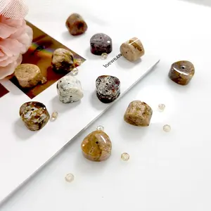 Vente en gros de pierres précieuses naturelles, Agate, jaspe, Jade, Quartz, perles rondes en vrac pour collier, Bracelet, fabrication de bijoux