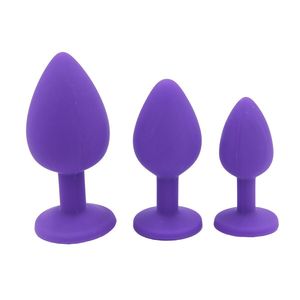 <span class=keywords><strong>Plug</strong></span> <span class=keywords><strong>Anale</strong></span> in Silicone con Diamante, Disponibile in 3 <span class=keywords><strong>Dimensioni</strong></span> e Colori, Giocattolo Erotico per Coppie - Product Image 2