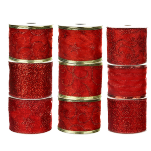 Produsen sampel gratis grosir pita <span class=keywords><strong>Satin</strong></span> dekorasi Natal pola kustom pita kabel poliester untuk pembungkus Hadiah - Product Image 4
