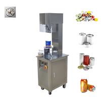 Machine de scellage semi-automatique FKJX à chargement manuel pour la ligne de production de scellage de boîtes de conserve rondes pour céréales