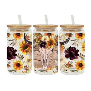 Vaso de Café de 16oz Estilo Western Sweetheart con Adhesivos UV DTF de Estética Vintage de Rancho y Chic Vaquero para el Día a Día - Product Image 2