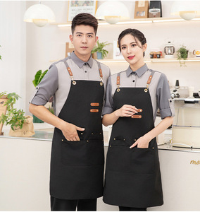 <span class=keywords><strong>Tablier</strong></span> de cuisine professionnel en toile pour hommes et femmes, avec poches, pour la cuisson et la pâtisserie, vente en gros, personnalisable, par un fabricant spécialisé - Product Image 6