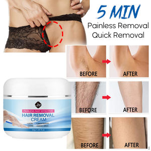 Crème dépilatoire permanente naturelle à base de plantes pour femmes, crème dépilatoire pour le visage et le corps, crème dépilatoire pour hommes et femmes, 5 minutes - Product Image 2