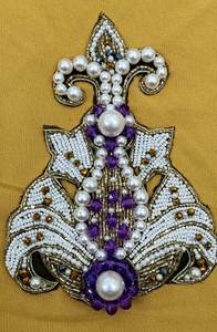 Parches bordados de lujo de alta demanda, cuentas para ropa de mujer, bordado de tela de alta calidad, suministro directo de exportación - Product Image 4