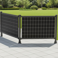 Supports solaires montés verticalement certifiés TUV, système de clôture solaire pour une utilisation efficace de la terre et la production d'énergie