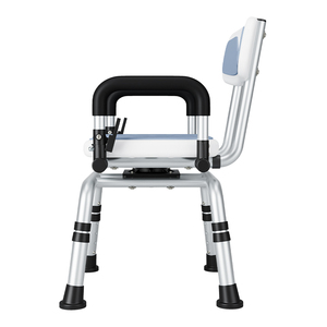 <span class=keywords><strong>Silla</strong></span> de <span class=keywords><strong>Ducha</strong></span> <span class=keywords><strong>Giratoria</strong></span> 360° de Aleación de Aluminio Premium <span class=keywords><strong>para</strong></span> Bañera, con Reposabrazos Acolchados, Diseño Ajustable, Capacidad de 136 kg/300 lb - Product Image 3