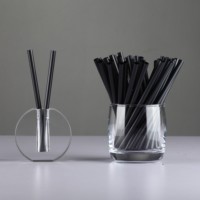Pailles flexibles biodégradables en PLA, emballées individuellement dans du papier, pailles jetables compostables, fabricant en gros