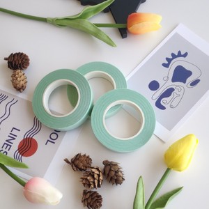Rubans <span class=keywords><strong>de</strong></span> <span class=keywords><strong>papier</strong></span> personnalisés faits à la main pour l'art floral, fleurs vertes DIY pour fêtes - Product Image 3