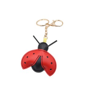 Colgante de mariquita de cuero PU de moda, llavero de mariquita, colgante para bolso, decoración para mujer y niña - Product Image 5