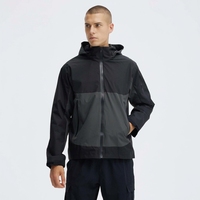 Veste à capuche unisexe pour l'extérieur, en polyester, coupe-vent, imperméable, respirante, pour la randonnée, le cyclisme, la montagne, pour hommes et femmes