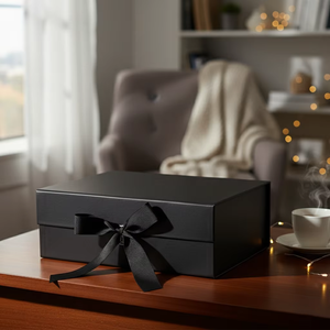 กล่องกระดาษบรรจุภัณฑ์ของขวัญแม่เหล็กพับได้หรูหราออกแบบได้ตามต้องการ - Product Image 3