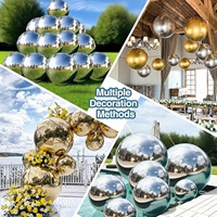 Expédition rapide, ballon gonflable métallique, décoration de fête de Noël, ballon miroir, ballon métallique brillant, ballons gonflables géants