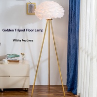 Lámpara de Pie LED de Pluma, Estilo Nórdico, Creativa, Minimalista, Moderna, para Dormitorio, Mesita de Noche, Sala de Estar, Sofá, Vertical