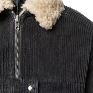 Chaqueta Bomber Personalizada para Hombre, Estilo Otoñal, Tejido de Forro Polar, Cierre con Cremallera y Cordón Ajustable, Decoración con Letras, Ecológica - Product Image 5