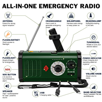 Vente chaude Version européenne 2000mAh Power Bank Radio AM FM portable avec charge USB et lampe de lecture