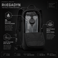 Sac d'hydratation tactique de qualité tournoi, construction en nylon anti-déchirure pour sports de plein air, rangement multi-poches, vente en gros