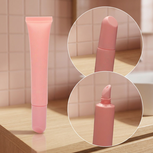Custom Soft <b>Silicone</b> Plastic Lip Balm 10ml 15ml 20ml Pink PCR Packaging Lip Oil Gloss <b>Tubes</b> Squeeze Eye Cream <b>Tubes</b> Screw Cap - Product Image 6