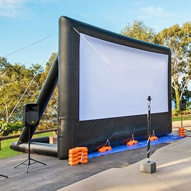 Blow up Outdoor Inflatable Projector Screen Theater Inflatable Movie Screen for Backyard