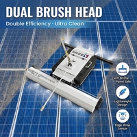 Robot de nettoyage intelligent à double usage pour panneaux solaires, laveur à sec photovoltaïque, alimenté par batterie au lithium, certifié CE pour