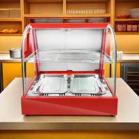 Peralatan Dapur Komersial Lemari Display Pemanas dan Penghangat untuk Ayam Goreng | hamburger | Makanan yang sudah dimasak | roti | Tart Telur