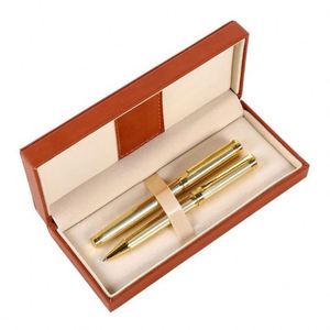 Luxury Rose Gold Sports Heavy Material Custom Logo Metal Ballpoint <b>Pen</b> With 1.0Mm Tip Black/Blue/Red Ink <b>Box</b> - Product Image 1