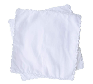 <span class=keywords><strong>Pañuelos</strong></span> cuadrados <span class=keywords><strong>bordados</strong></span> personalizados al por mayor, <span class=keywords><strong>pañuelos</strong></span> de algodón años 60 con borde festoneado, diseños blancos lisos para mujer, bodas - Product Image 6