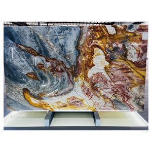 Dalles et carreaux de marbre brésilien de qualité supérieure, veines exotiques, pierre naturelle de luxe pour plans de travail, revêtements de sol, revêtements muraux - Product Image 1