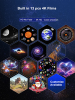 Projecteur Étoilé Galaxie 13-en-1 Amélioré, Planétarium Ultra Clair, Lampe Veilleuse Pro Projecteur de Boule Spatiale pour Cadeaux d'Enfants
