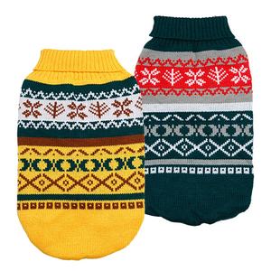 패션 XXXL 사이즈 강아지 크리스마스 스웨터, 눈꽃 다이아몬드 패턴의 우아한 애견 의류 - Product Image 3