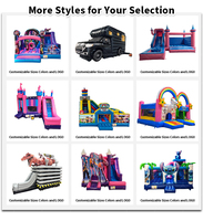 Parcours d'obstacles gonflable multifonctionnel pour enfants, structure de jeux gonflable commerciale pour la location