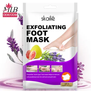 Mascarilla Exfoliante para pies, Original, vegana, orgánica, raíz de jengibre, Etiqueta Privada, eliminación de la piel de los pies muertos, odm