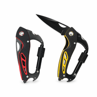 Couteau utilitaire pliable multifonctionnel en acier inoxydable G10 avec poignée, lame droite, mousqueton OEM, pour camping en plein air