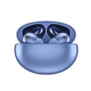 Auriculares inalámbricos de alta calidad azul Rosa ENC ANC con cancelación de ruido, auriculares con batería fuerte